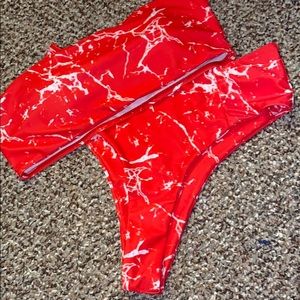 Top and bottom swimsuit